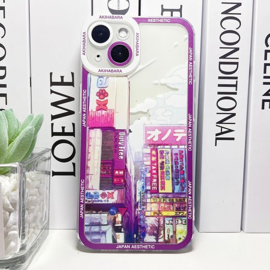 Coque iPhone Esthétique Japonaise – Étui Design Élégant pour Escapade Urbaine
