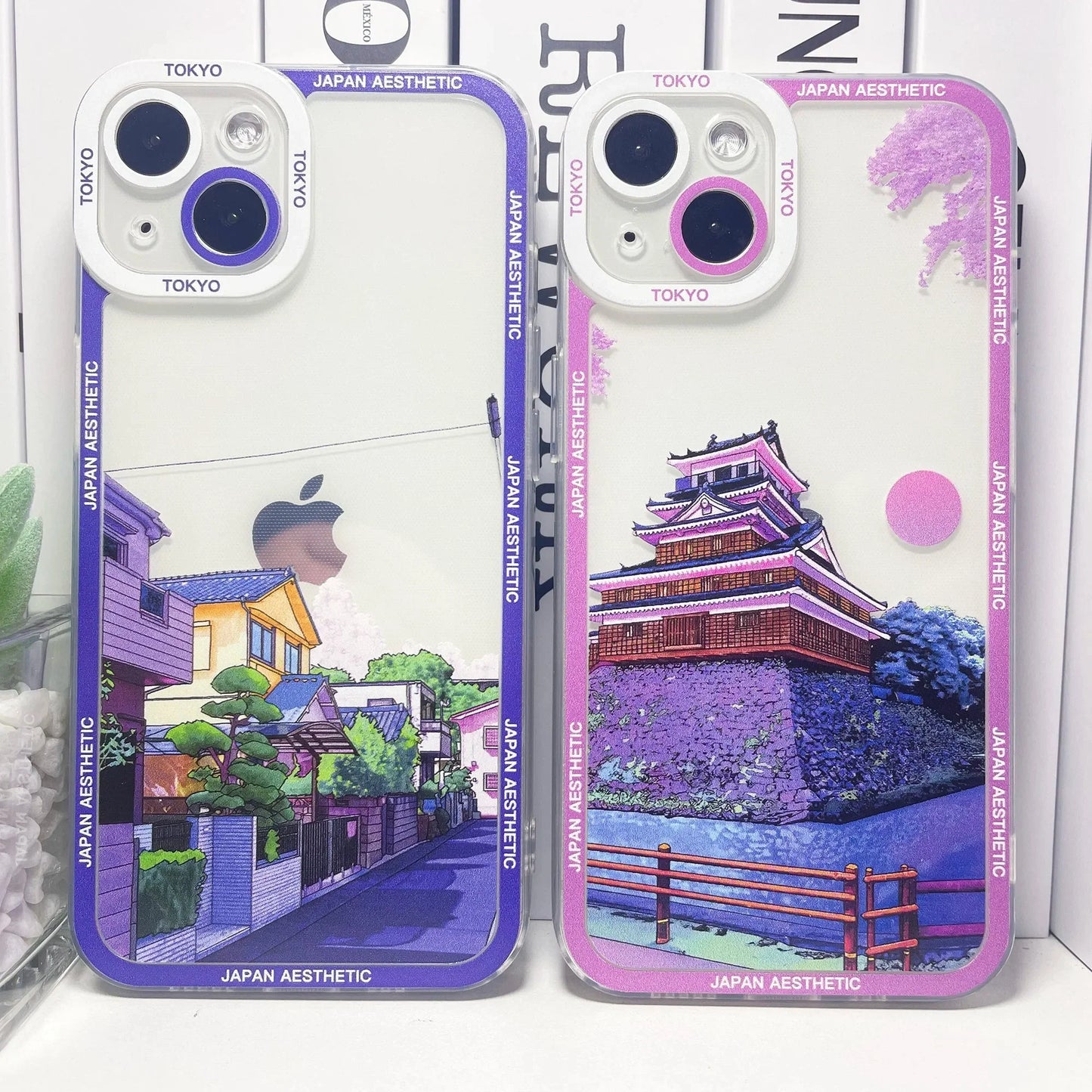 Coque iPhone esthétique – Coque design Temples et Châteaux Japonais Osaka Tokyo