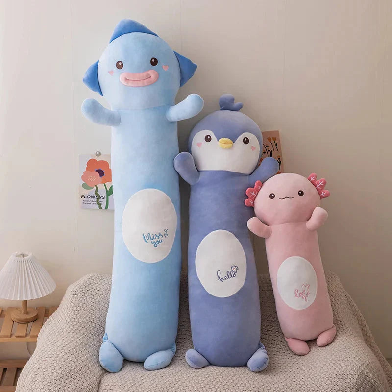 Axolotl en Peluche pour Enfants 2024 Peluches de Poisson Douillets