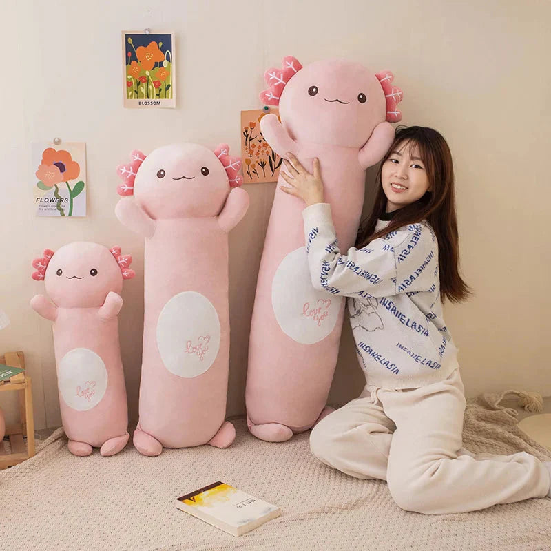 Axolotl en Peluche pour Enfants 2024 Peluches de Poisson Douillets