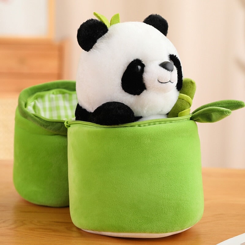 Peluches Panda et Bambou pour enfants et bébés