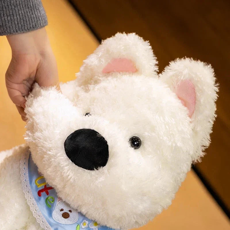 Chien West Highland Terrier peluche pour enfants et adultes