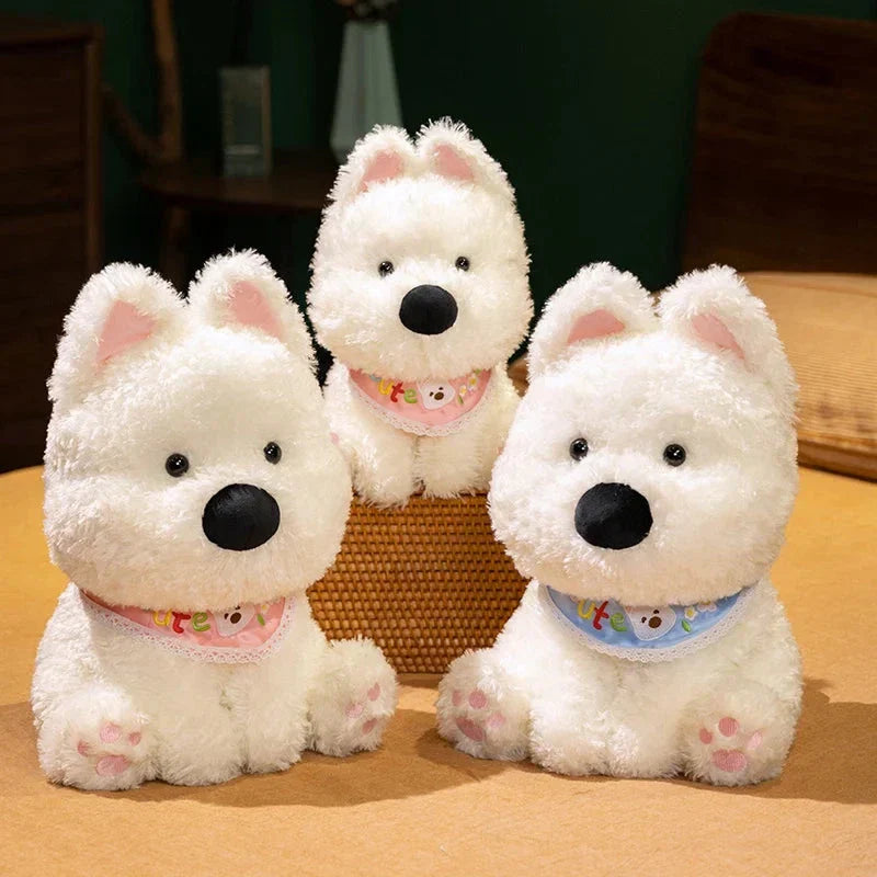 Chien West Highland Terrier peluche pour enfants et adultes