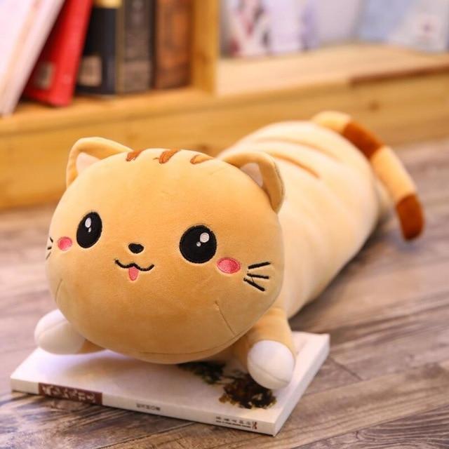 Jouet peluche chat long pour enfants et adultes