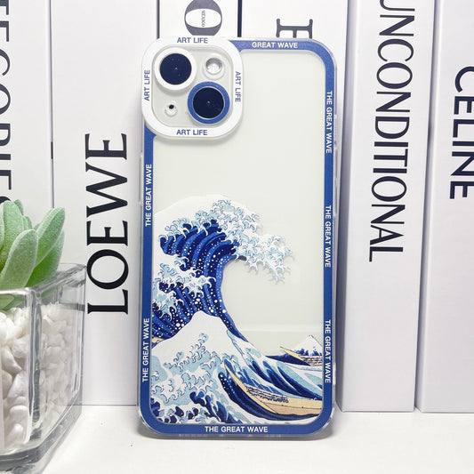 Coque iPhone thème japonais – La Grande Vague de Kanagawa, protection élégante et durable