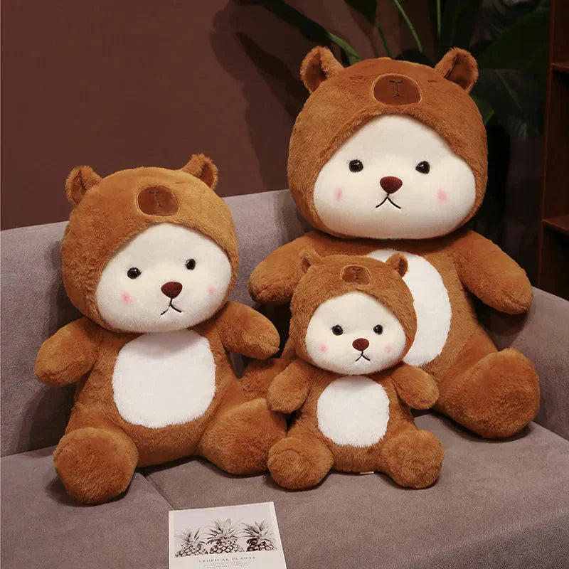 Costume Ours en Peluche Capybara Combinaison Peluche Enfants Adultes